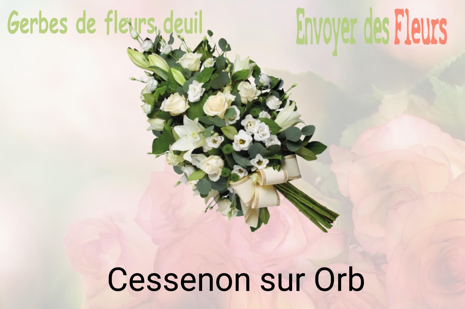 Gerbe de fleurs de deuil livrée à Cessenon-sur-Orb